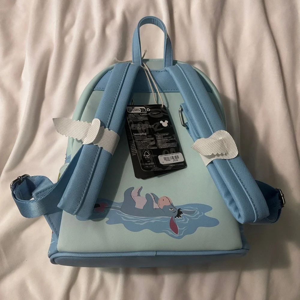 Loungefly Disney Winnie the Pooh Friends Moveable Umbrella Mini Backpack NEW